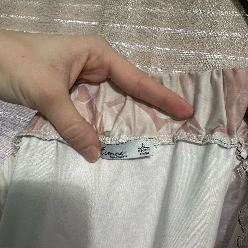 Rose Gold Floral Modest Athletic Swim Skirt - Picture 6 of 6